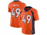Denver Broncos #49 Dennis Smith Vapor Untouchable Limited Orange Team Color NFL Jersey