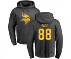 Minnesota Vikings #88 Alan Page Ash One Color Pullover Hoodie
