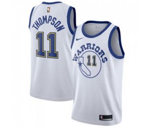 Golden State Warriors #11 Klay Thompson Swingman White Hardwood Classics Basketball Jerseys