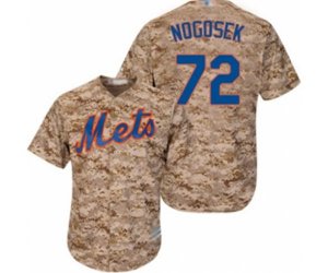 New York Mets Stephen Nogosek Authentic Camo Alternate Cool Base Baseball Player Jersey