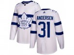 Toronto Maple Leafs #31 Frederik Andersen White Authentic 2018 Stadium Series Stitched NHL Jersey