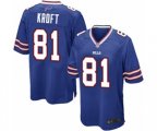Buffalo Bills #81 Tyler Kroft Game Royal Blue Team Color Football Jersey
