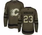 Calgary Flames #23 Sean Monahan Authentic Green Salute to Service Hockey Jersey
