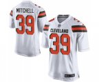 Cleveland Browns #39 Terrance Mitchell Game White Football Jersey