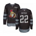 Ottawa Senators #22 Nikita Zaitsev Authentic Black 1917-2017 100th Anniversary Hockey Jersey