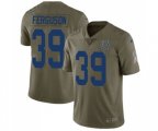 Indianapolis Colts #39 Josh Ferguson Limited Olive 2017 Salute to Service Football Jersey