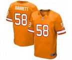 Tampa Bay Buccaneers #58 Shaquil Barrett Elite Orange Glaze Alternate Football Jersey