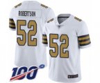 New Orleans Saints #52 Craig Robertson Limited White Rush Vapor Untouchable 100th Season Football Jersey