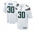 Los Angeles Chargers #30 Austin Ekeler Game White Football Jersey