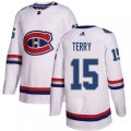 Montreal Canadiens #15 Chris Terry Authentic White 2017 100 Classic NHL Jersey