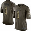 Miami Dolphins #1 Cody Parkey Elite Green Salute to Service NFL Jersey