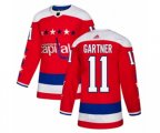 Washington Capitals #11 Mike Gartner Authentic Red Alternate NHL Jersey
