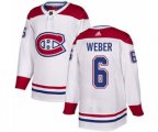 Montreal Canadiens #6 Shea Weber White Stitched Hockey Jersey