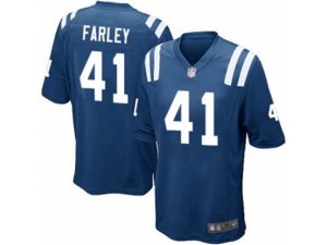 Indianapolis Colts #41 Matthias Farley Game Royal Blue Team Color NFL Jersey