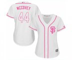 Women's San Francisco Giants #44 Willie McCovey Authentic White Fashion Cool Base Baseball Jersey