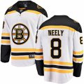 Boston Bruins #8 Cam Neely Authentic White Away Fanatics Branded Breakaway NHL Jersey
