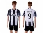 Juventus #9 Morata Home Soccer Club Jersey