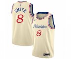 Philadelphia 76ers #8 Zhaire Smith Swingman Cream Basketball Jersey - 2019-20 City Edition
