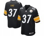 Pittsburgh Steelers #37 Carnell Lake Game Black Team Color Football Jersey