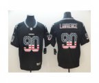 Dallas Cowboys #90 Demarcus Lawrence Limited Black Rush USA Flag NFL Jersey