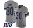 Dallas Cowboys #30 Anthony Brown Limited Gray Inverted Legend 100th Season Football Jersey