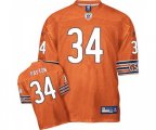 Chicago Bears #34 Walter Payton Orange Alternate Authentic Throwback Football Jersey