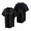 Nike Miami Marlins #9 Lewis Brinson Black Alternate Stitched Baseball Jersey