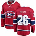 Montreal Canadiens #26 Jeff Petry Authentic Red Home Fanatics Branded Breakaway NHL Jersey
