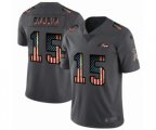 Baltimore Ravens #15 Marquise Brown Limited Black USA Flag 2019 Salute To Service Football Jersey