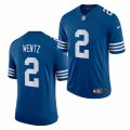 Indianapolis Colts #2 Carson Wentz Nike Royal Alternate Retro Vapor Limited Jersey