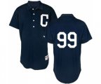 Cleveland Indians #99 Ricky Vaughn Authentic Navy Blue 1902 Turn Back The Clock Baseball Jersey