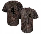 Los Angeles Angels of Anaheim #4 Brandon Phillips Authentic Camo Realtree Collection Flex Base Baseball Jersey