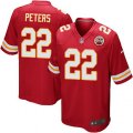 Kansas City Chiefs #22 Marcus Peters Game Red Team Color NFL Jersey