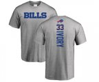 Buffalo Bills #33 Chris Ivory Ash Backer T-Shirt