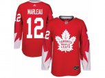 Toronto Maple Leafs #12 Patrick Marleau Red Team Canada Authentic Stitched NHL Jersey