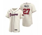 Atlanta Braves #27 Austin Riley Nike Cream Authentic 2020 Alternate Jersey