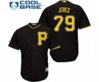 Pittsburgh Pirates Williams Jerez Replica Black Alternate Cool Base Baseball Player Jersey