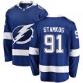 Tampa Bay Lightning #91 Steven Stamkos Fanatics Branded Blue Home Breakaway NHL Jersey