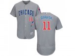 Chicago Cubs #11 Yu Darvish Grey Flexbase Authentic Collection Road Stitched MLB Jersey