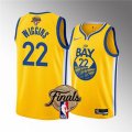 Golden State Warriors #22 Andrew Wiggins 2022 Yellow NBA Finals Stitched Jersey