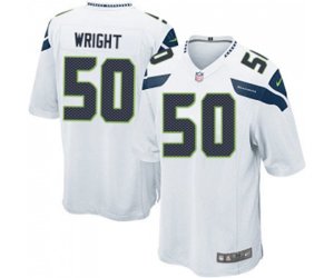 Seattle Seahawks #50 K.J. Wright Game White Football Jersey