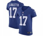 New York Giants #17 Kyle Lauletta Royal Blue Team Color Vapor Untouchable Elite Player Football Jersey