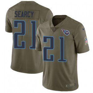 Tennessee Titans #21 Da\'Norris Searcy Limited Olive 2017 Salute to Service NFL Jersey