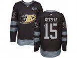 Anaheim Ducks #15 Ryan Getzlaf Black 1917-2017 100th Anniversary Stitched NHL Jersey