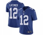 New York Giants #12 Cody Latimer Royal Blue Team Color Vapor Untouchable Limited Player Football Jersey