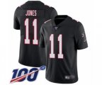 Atlanta Falcons #11 Julio Jones Black Alternate Vapor Untouchable Limited Player 100th Season Football Jersey