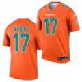 Miami Dolphins #17 Jaylen Waddle Nike Orange 2021 Inverted Legend Jersey