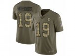 Pittsburgh Steelers #19 JuJu Smith-Schuster Limited Olive Camo 2017 Salute to Service NFL Jersey