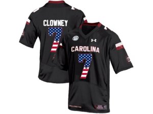 2016 US Flag Fashion-Men\'s South Carolina Gamecocks Jadeveon Clowney #7 College Football Jersey - Black