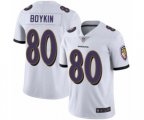 Baltimore Ravens #80 Miles Boykin White Vapor Untouchable Limited Player Football Jersey